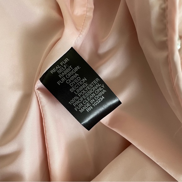 Genuine Fur Pink Baby Snowsuit 3M - Picture 4 of 8